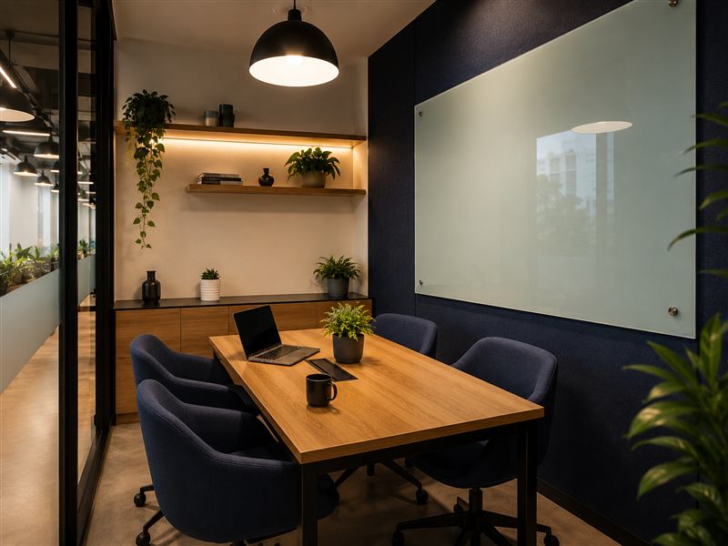 Small discussion area at SyncZone coworking space